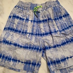 J.Crew CREWCUTS boys blue tie dyed bathing suit 8